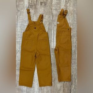 Carhartt Canvas Double Knee Overalls 4T. MODEL#OX8609-B